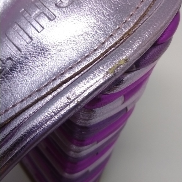 Emma dale metallic pink and purple open toe heels size 6.5 b by Schutz - Picture 7 of 9